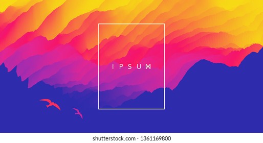 Abstract background with dynamic effect. Motion vector Illustration.
Trendy gradients. Can be used for advertising, marketing, presentation.