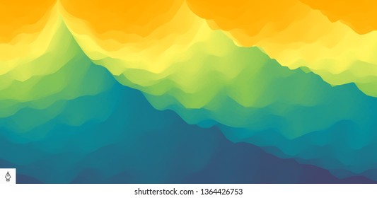 Abstract background with dynamic effect. Motion vector Illustration. Trendy gradients. Can be used for advertising, marketing, presentation.