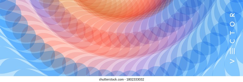 Abstract background with dynamic effect. Motion vector Illustration. Trendy gradients. Can be used for advertising, marketing, presentation.