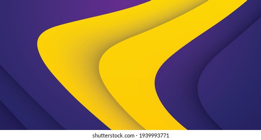 Abstract background with dynamic effect. Motion vector Illustration. Trendy yellow and dark purple gradients. Can be used for advertising, marketing, presentation