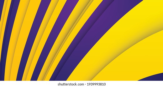 Abstract background with dynamic effect. Motion vector Illustration. Trendy yellow and dark purple gradients. Can be used for advertising, marketing, presentation