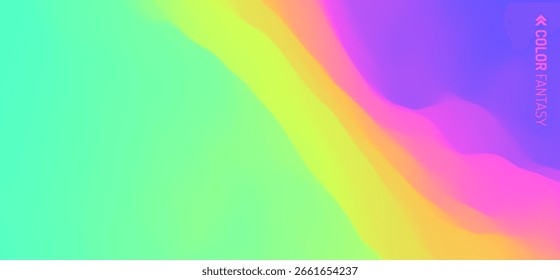 Fundo abstrato com efeito dinâmico. Ilustração do vetor de movimento. Gradientes na moda. Pode ser usado para publicidade, marketing e apresentação.