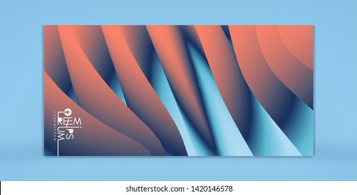 Abstract background with dynamic effect. Optical illusion of distortion of space. Modern pattern. 3d vector illustration for design. 
