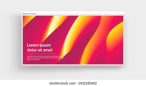 Abstract background with dynamic effect. Optical illusion of distortion of space. Modern pattern. 3d vector illustration for design. 