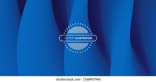 Abstract background with dynamic effect. Optical illusion of distortion of space. Modern pattern. 3d vector illustration for design. 