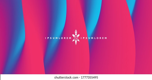 Abstract background with dynamic effect. Optical illusion of distortion of space. Modern pattern. 3d vector illustration for design. 