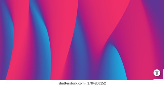 Abstract background with dynamic effect. Optical illusion of distortion of space. Modern pattern. 3d vector illustration for design. 
