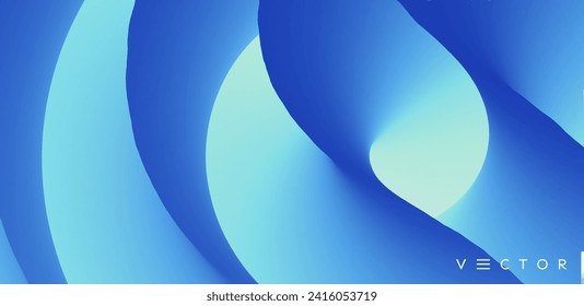 Abstract background with dynamic effect. Optical illusion of distortion of space. Modern pattern. 3d vector illustration for design. 