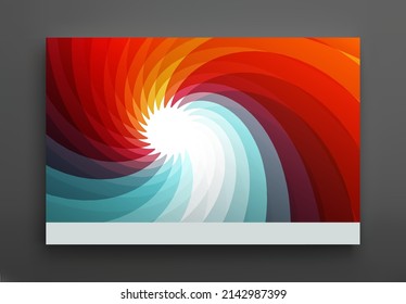 Abstract background with dynamic effect. Rotation and swirling movement. Modern screen design for mobile app and web. 3d motion vector Illustration for advertising, marketing or presentation.
