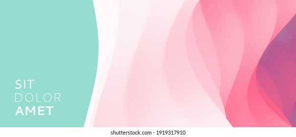Abstract background with dynamic effect. Trendy gradients. 3D vector Illustration for advertising, marketing or presentation.