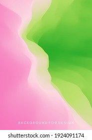 Abstract background with dynamic effect. Trendy gradients. 3D vector Illustration for advertising, marketing or presentation.