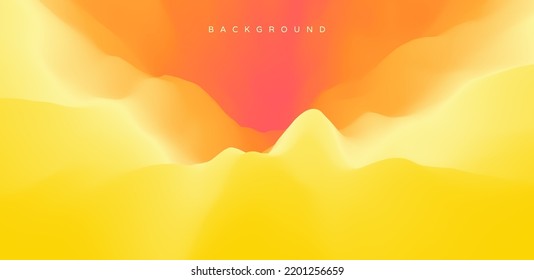 Abstract background with dynamic effect. Trendy gradients. 3D vector Illustration for advertising, marketing or presentation.