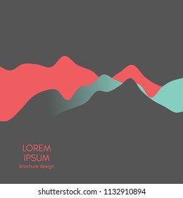 Abstract background with dynamic effect. Vector illustration.