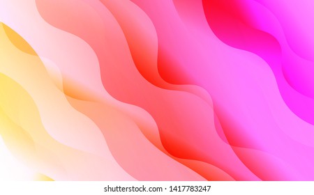 Abstract Background With Dynamic Effect. Vector Illustration with Color Gradient