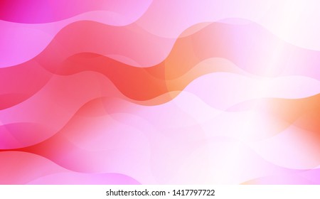 Abstract Background With Dynamic Effect. Vector Illustration with Color Gradient