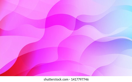 Abstract Background With Dynamic Effect. Vector Illustration with Color Gradient