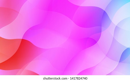 Abstract Background With Dynamic Effect. Vector Illustration with Color Gradient