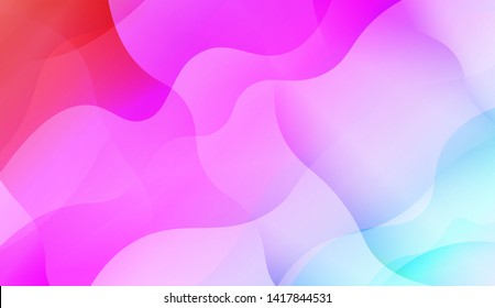 Abstract Background With Dynamic Effect. Vector Illustration with Color Gradient