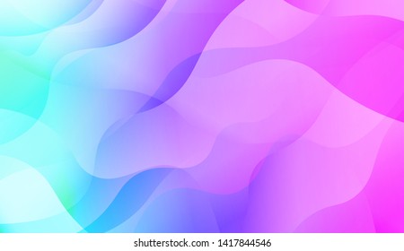 Abstract Background With Dynamic Effect. Vector Illustration with Color Gradient
