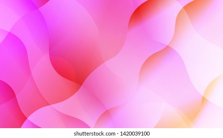 Abstract Background With Dynamic Effect. Vector Illustration with Color Gradient