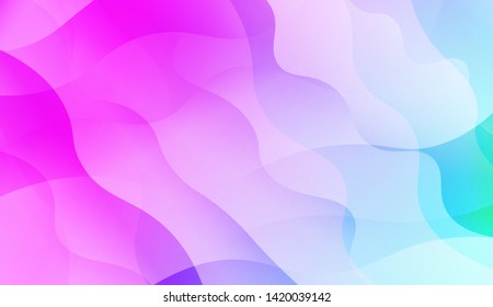 Abstract Background With Dynamic Effect. Vector Illustration with Color Gradient