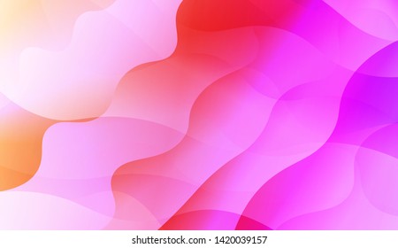 Abstract Background With Dynamic Effect. Vector Illustration with Color Gradient