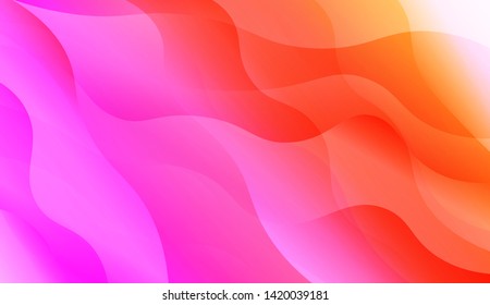 Abstract Background With Dynamic Effect. Vector Illustration with Color Gradient
