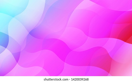 Abstract Background With Dynamic Effect. Vector Illustration with Color Gradient