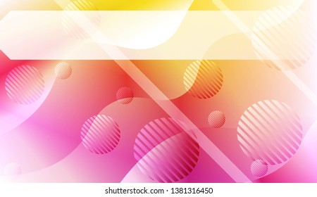 Abstract Background With Dynamic Effect. For Your Design Ad, Banner, Cover Page. Vector Illustration with Color Gradient