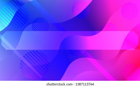 Abstract Background With Dynamic Effect. For Your Design Ad, Banner, Cover Page. Vector Illustration with Color Gradient