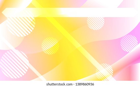 Abstract Background With Dynamic Effect. For Your Design Ad, Banner, Cover Page. Vector Illustration with Color Gradient