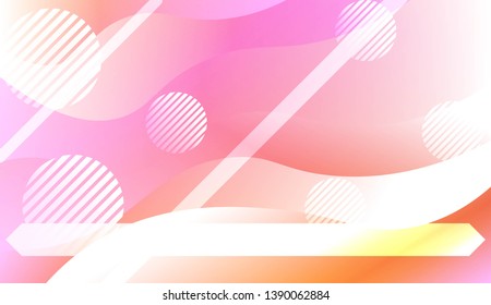 Abstract Background With Dynamic Effect. For Your Design Ad, Banner, Cover Page. Vector Illustration with Color Gradient
