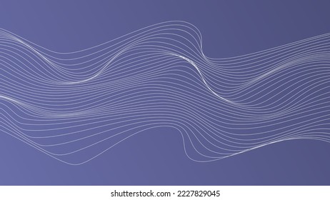 Abstract background with dynamic flowing lines