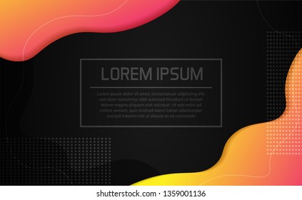 abstract background with dynamic fluid shapes. geometrical design concept. modern vector illustration