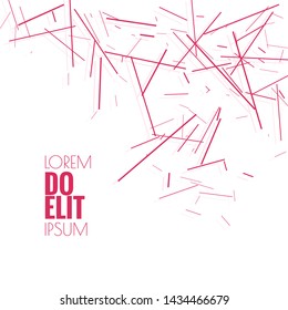 Abstract background with dynamic flying fragments. ector geometric shapes scattered. Chaotic Textile texture. 