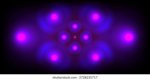 Abstract background with dynamic and futuristic visual composition with stunning play of light