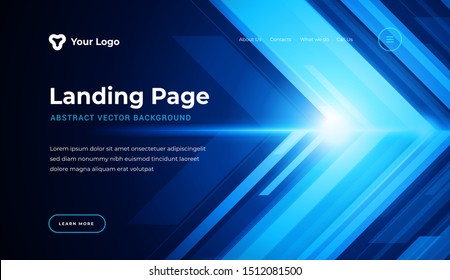 Abstract background dynamic geometric shapes website landing page or banner template modern style vector illustration. Technology lines composition for poster cover and web site background.