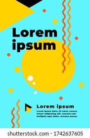 Abstrakter Hintergrund, Kompositionen dynamischer geometrischer Formen, flacher und sauberer Stil, Anwendbar für alle grafischen Arbeiten.