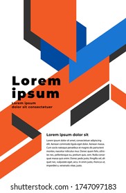 Abstract background, Dynamic geometric shapes compositions, Flat and clean style, Applicable for any graphic works.