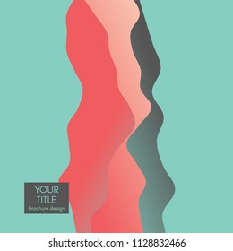 Abstract background with dynamic gradients. Flyer Template. Motion vector illustration.