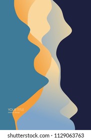 Abstract background with dynamic gradients. Flyer Template. Vector illustration.