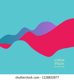 Abstract background with dynamic gradients. Futuristic style. Vector illustration.