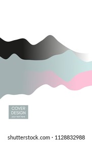 Abstract background with dynamic gradients. Technology style. Brochure Template. Vector illustration.