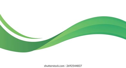 Fondo Abstractas con diseño de forma de onda verde dinámica. Concepto de fondo simple y moderno para portadas, folletos, certificados, Fondos de pantalla y presentaciones.