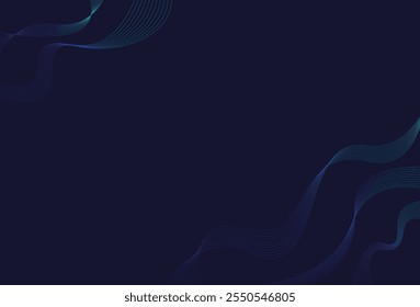 Abstract background with dynamic line wave. Technology background, Illustration suitable Vector for design.