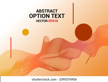 Abstract background with dynamic linear waves. Vector illustration style for cover book , design , web , art