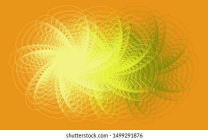 Abstract background with dynamic linear waves. Vector illustration in flat minimalistic style. Template ready for use in web or print design - vector illustration