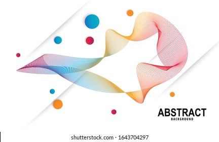 Abstract Background Dynamic Linear Waves Vector