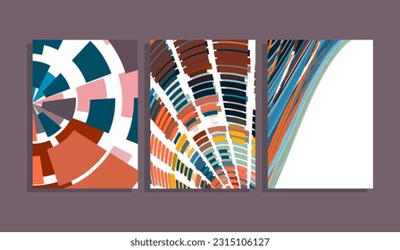 abstrakter Hintergrund mit dynamischen Linien und bunten Streifen