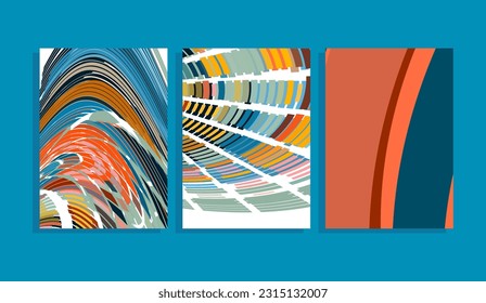 abstract background with dynamic lines and colorful stripes